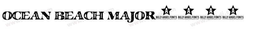 OCEAN BEACH MAJOR字体转换